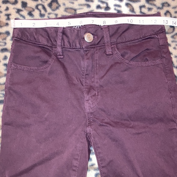 2 for $35 AMERICAN EAGLE Pants Women’s Size 00 Short AE HI-RISE JEGGINGS Sateen - Picture 8 of 11